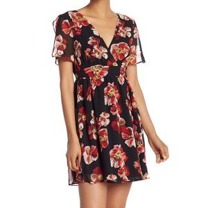 NWT Madewell size 4, black floral dress